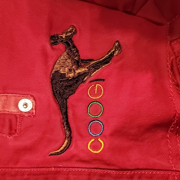 COOGI Y2K Jean Cargo Carpenter Skater Shorts Red Men's Size 44 - Picture 5 of 6